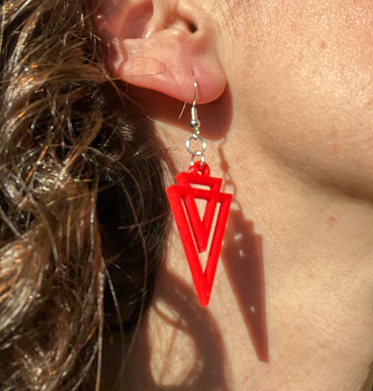 might as well tri earrings