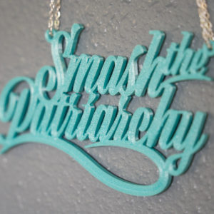smash the patriarchy necklace