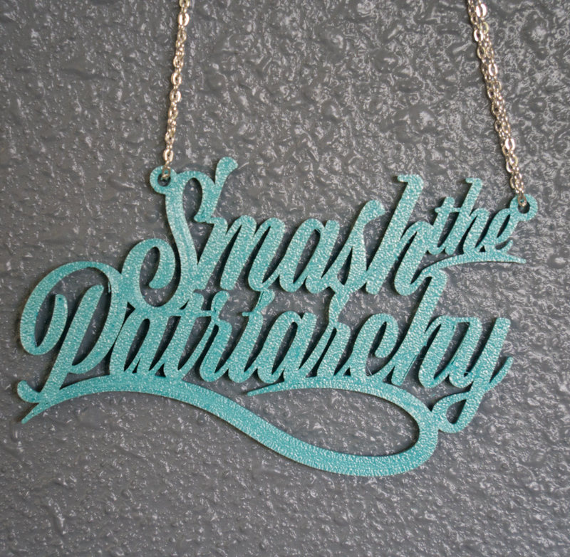 smash the patriarchy necklace