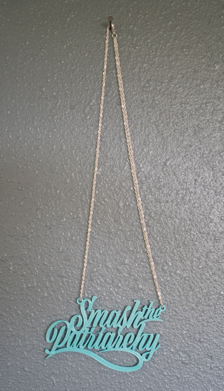 smash the patriarchy necklace