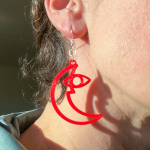 Waxing Moon Earring