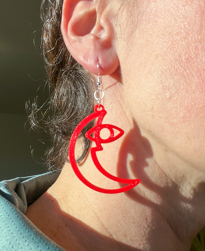 Waxing Moon Earring